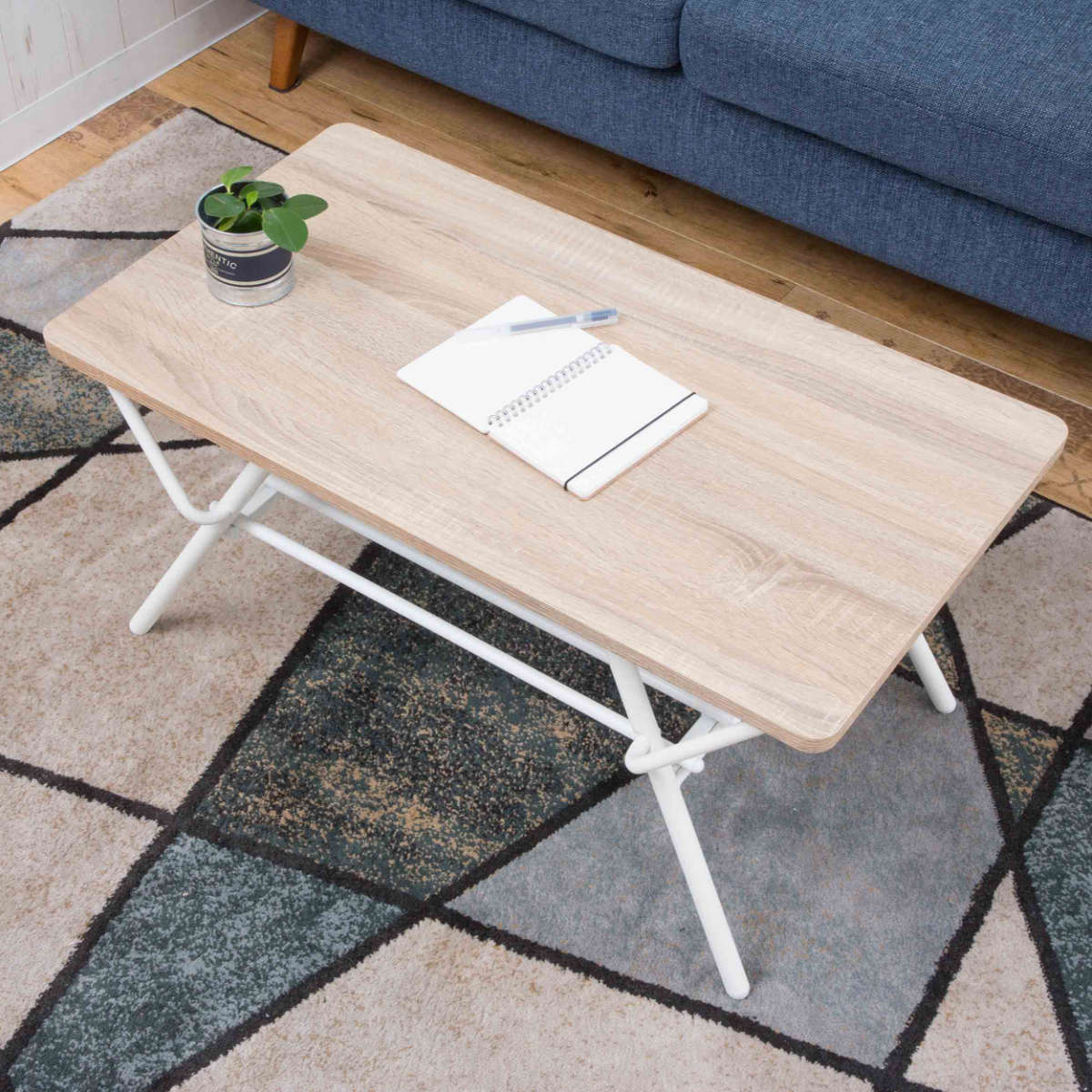 センターテーブル 折りたたみ 幅75cm （ ローテーブル リビング
