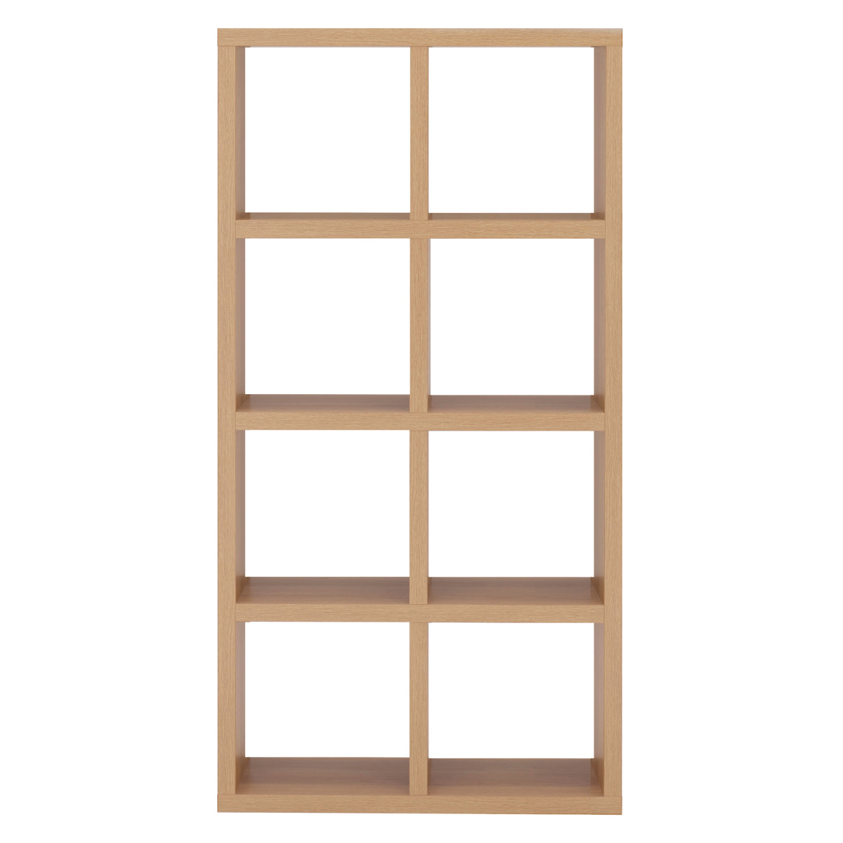 フナモコ（FUNAMOCO） 本棚 幅77.7cm 日本製 ブックシェルフ 8マス