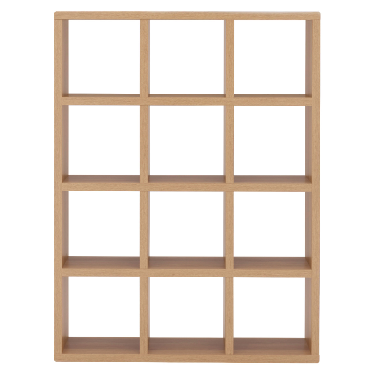 フナモコ（FUNAMOCO） 本棚 幅114.7cm 日本製 ブックシェルフ 12マス