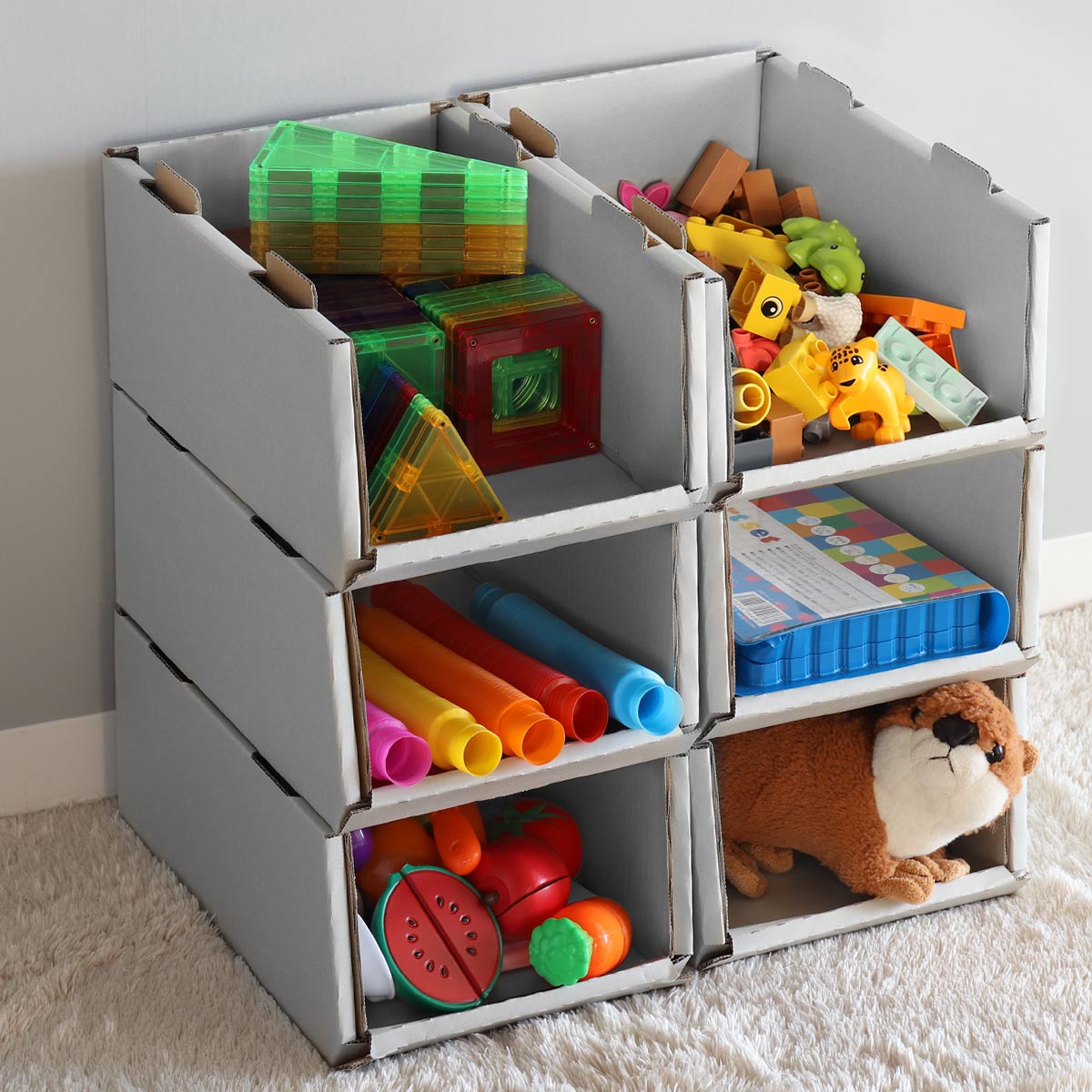 収納ボックス スタッキングコンテナ S 6個セット 収納ケース コンテナ