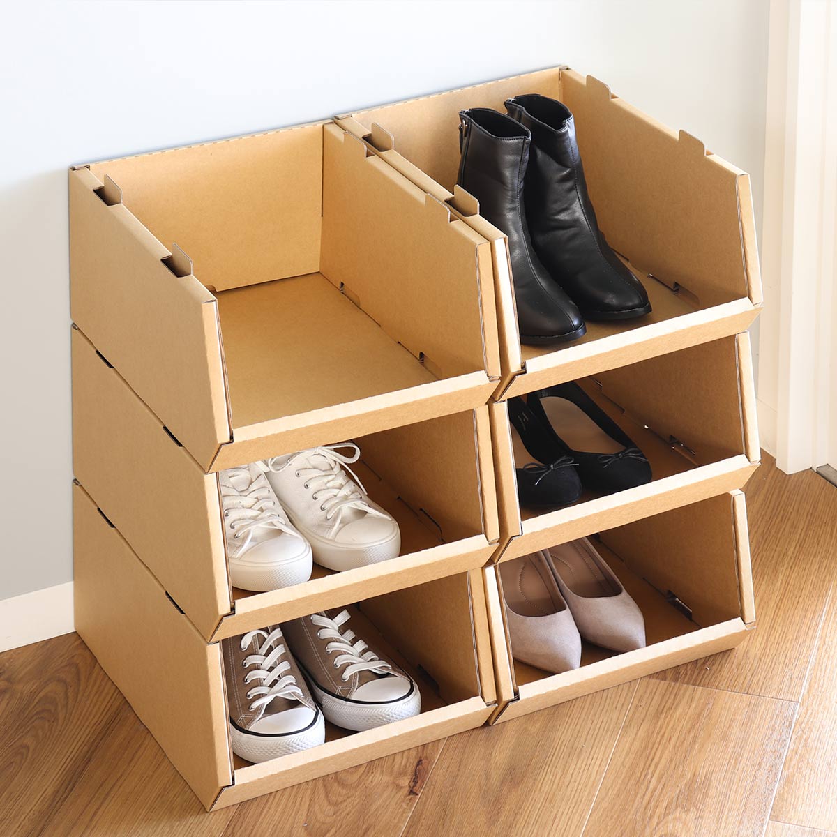 収納ボックス スタッキングコンテナ M 6個セット 収納ケース コンテナ