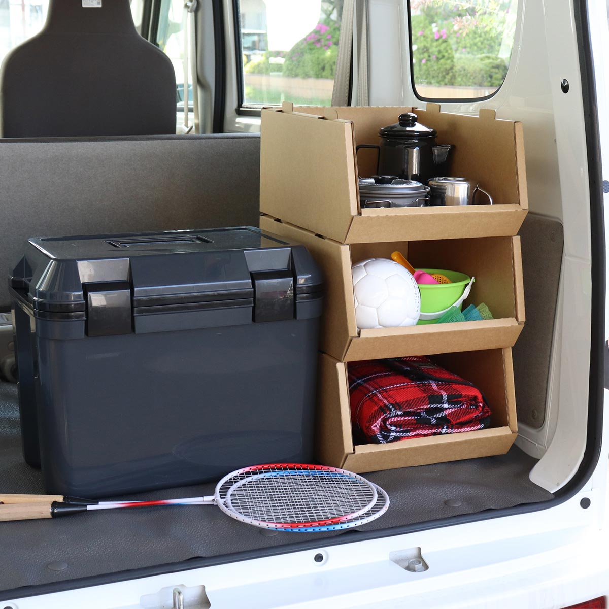 収納ボックス スタッキングコンテナ M 6個セット 収納ケース コンテナ