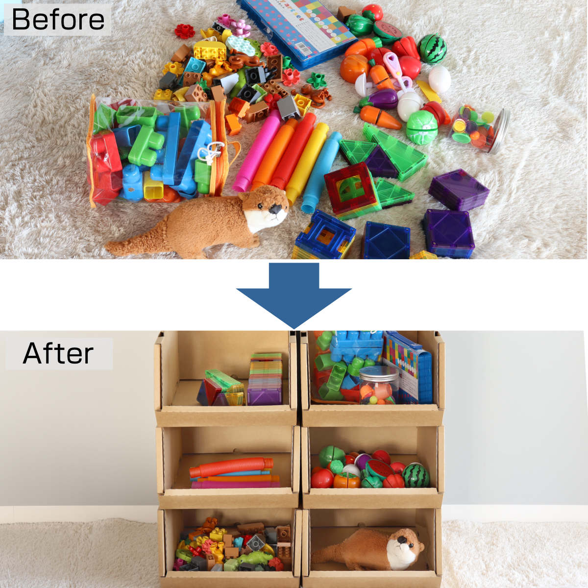 収納ボックス スタッキングコンテナ M 6個セット 収納ケース コンテナ