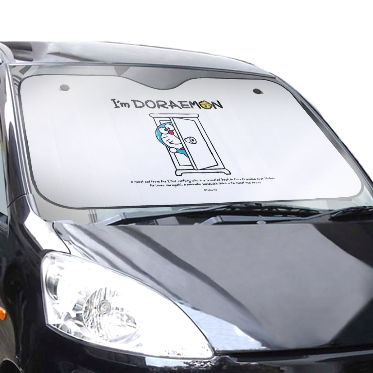 サンシェード アイムドラえもん 車 窓 フロント （ カーサンシェード