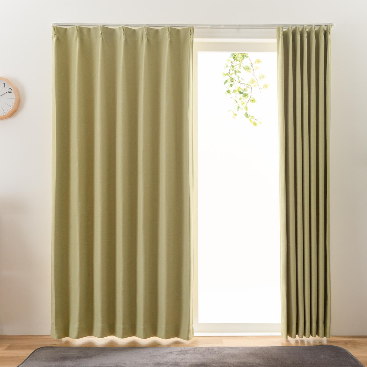 ユニベール（UNIVERS） カーテン 防炎 2級遮光カーテン 幅150cm×丈135