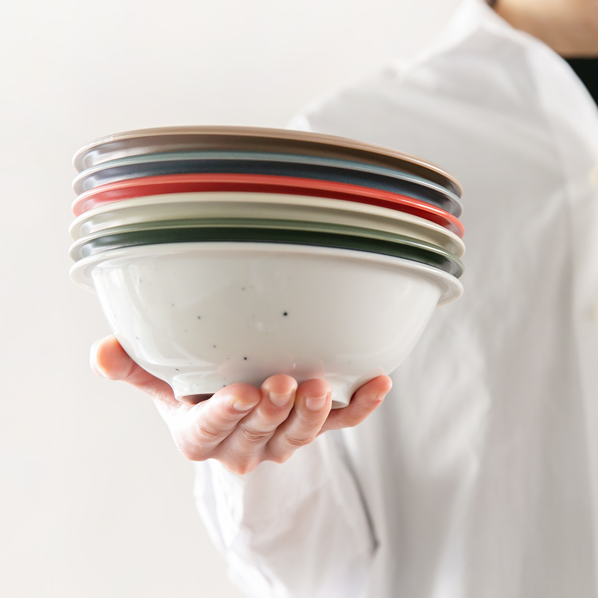 ボウル 17cm AirStack エアスタック 磁器 美濃焼 （ 食洗機対応 電子