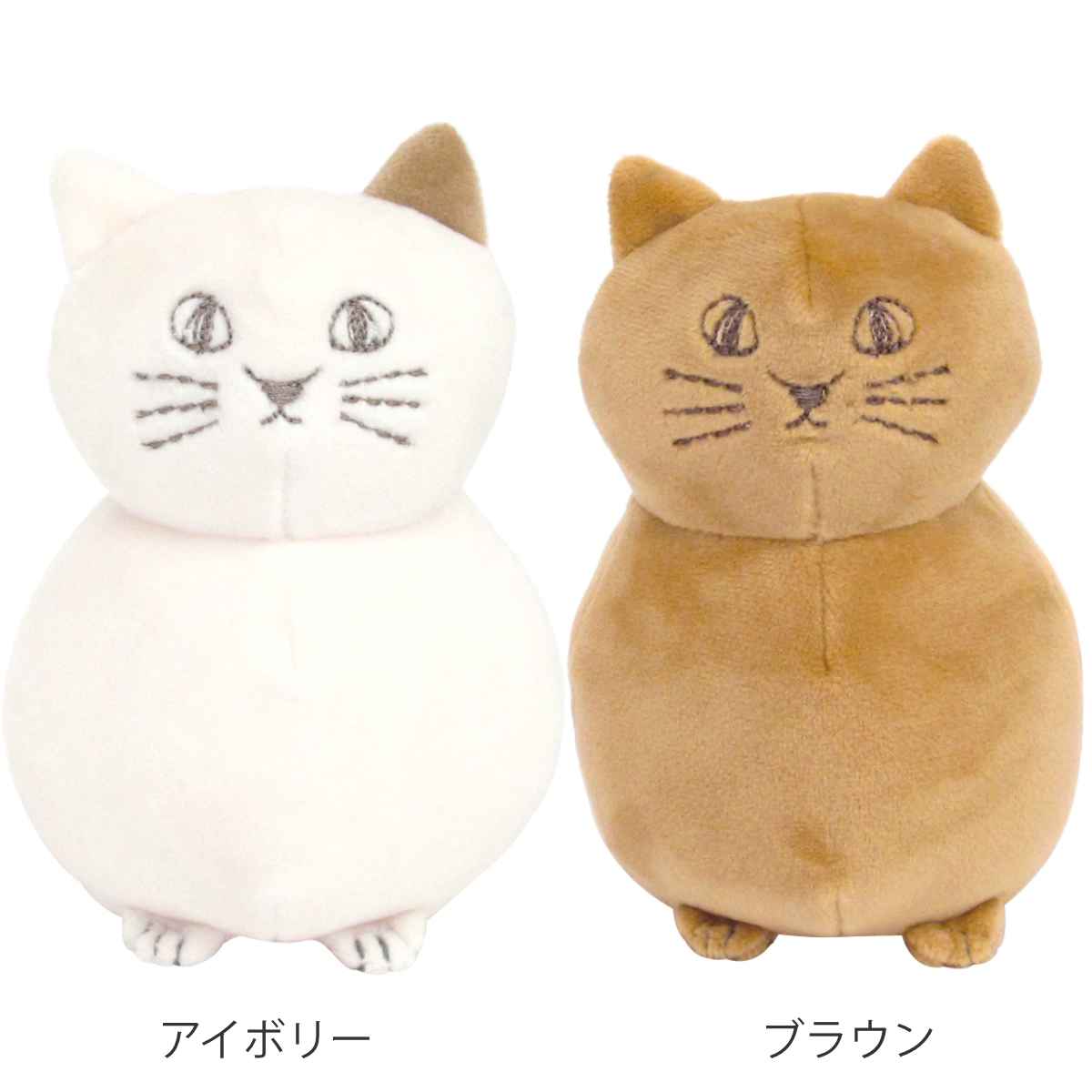 クッション にゃふにゃふ 手のひらサイズ おすわり ネコ （ ぬいぐるみ