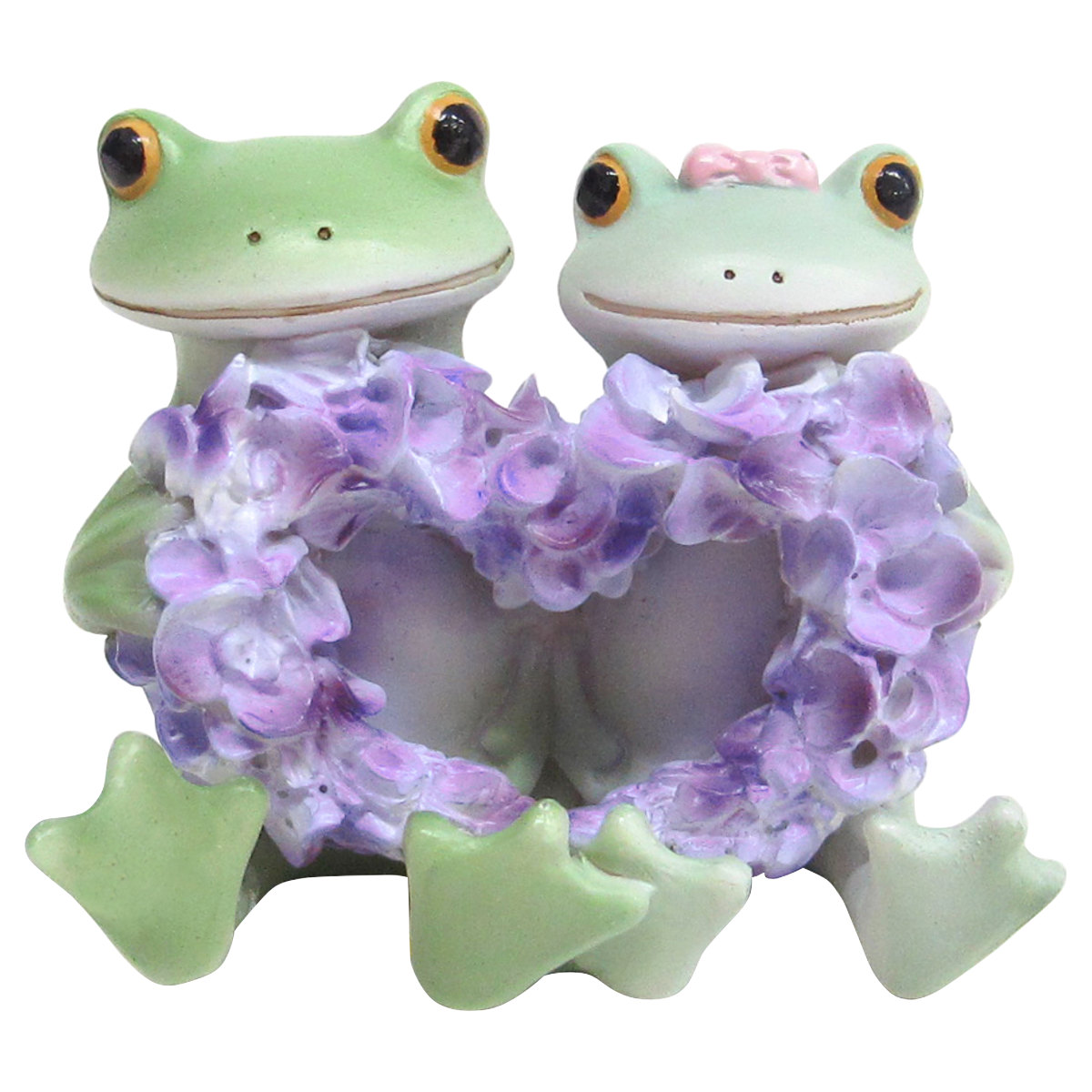 コポー 藤の花とカップル カエル 置物 （ Copeau 置き物 コポタロウ
