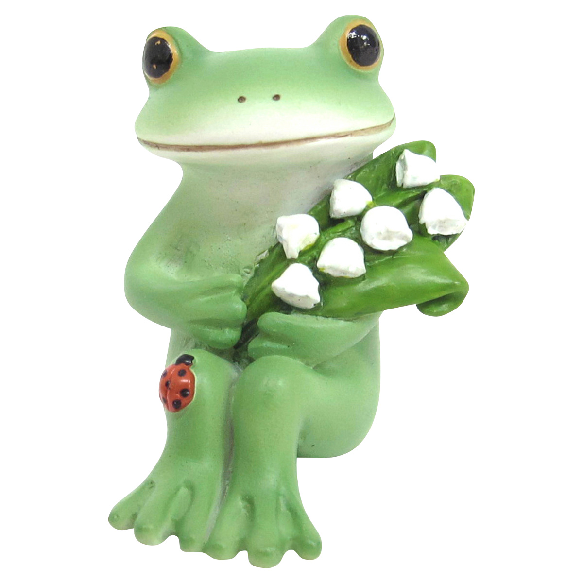 ✿美品✿ コポー コポタロウ コポミ 置物 カエル クローバー ラブラブ ２種 コポー 藤の花とカップル カエル 置物 （ Copeau 置き物 コポタロウ