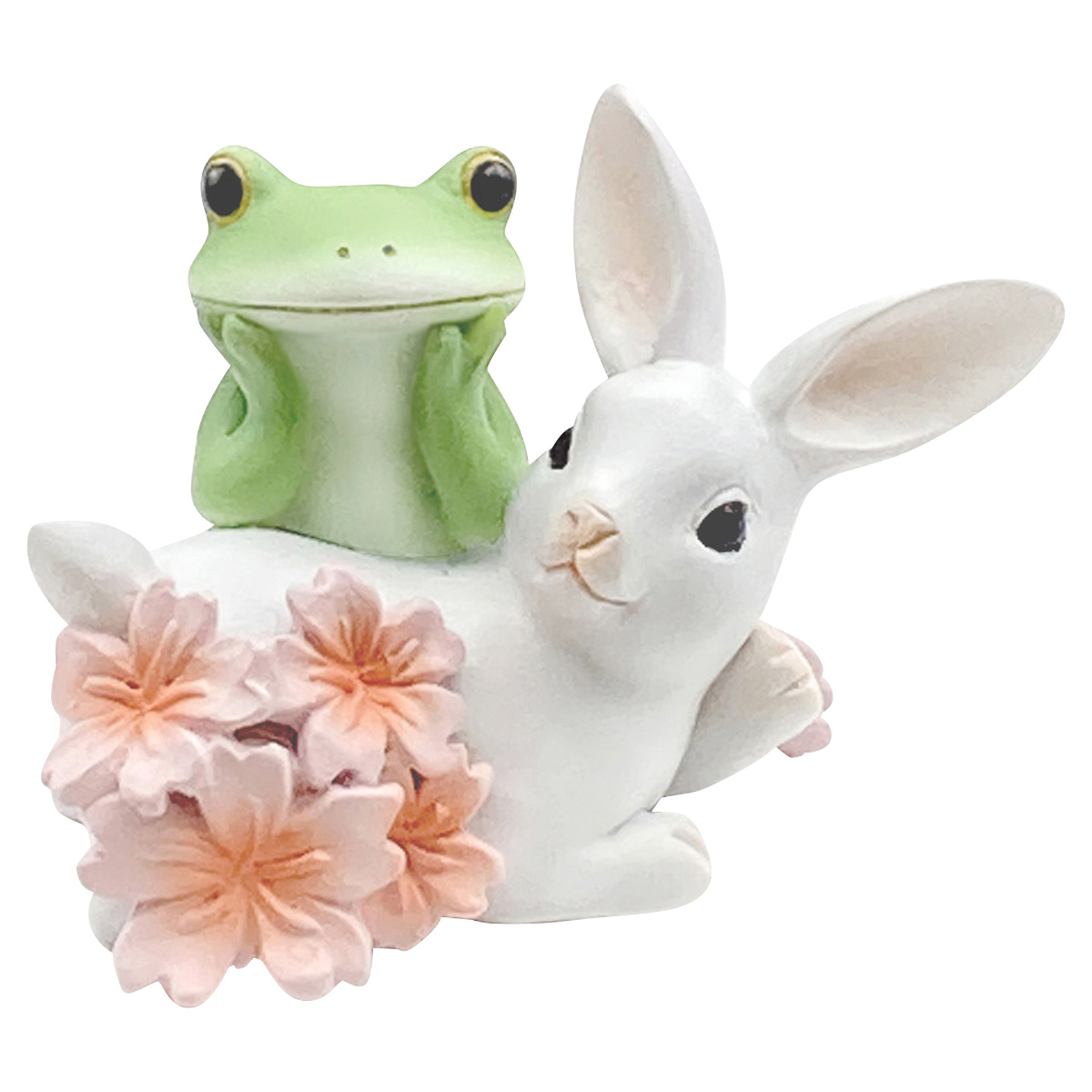 コポー ミドル 桜の枝を抱えるカエル カエル 置物 （ Copeau