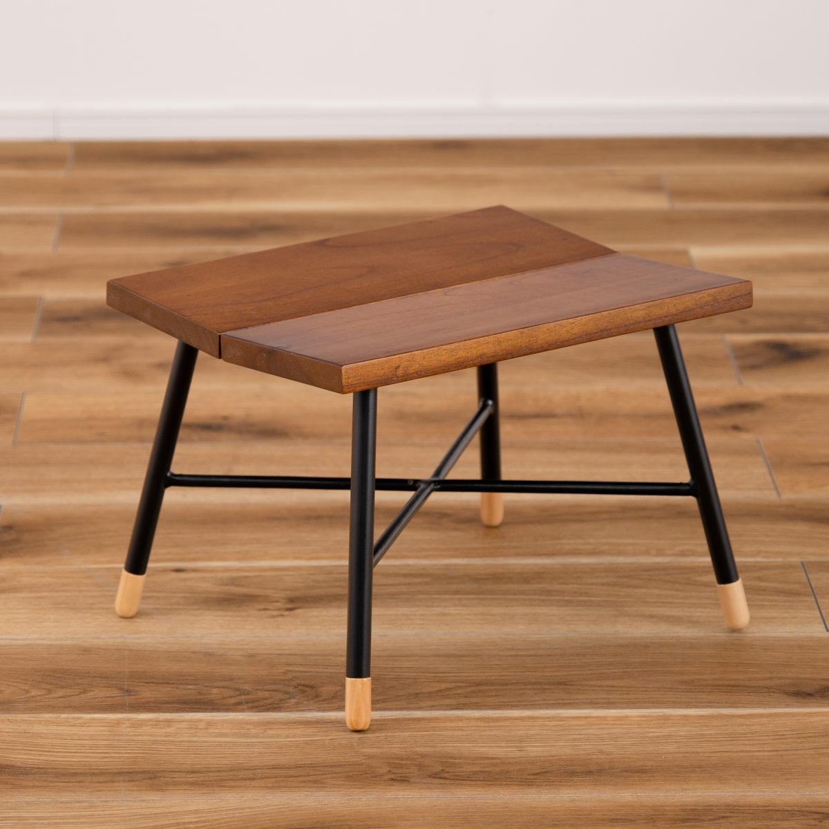 東谷 スツール 座面高25cm 木製 北欧 2脚セット （ 椅子 いす イス