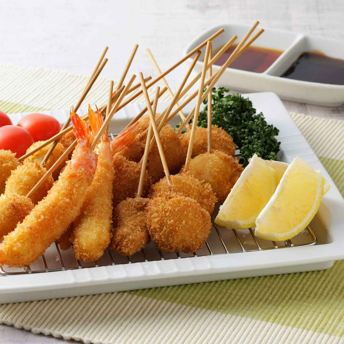 下村企販 プレート 網付き 25cm スクエアディッシュ 磁器 （ 食洗機