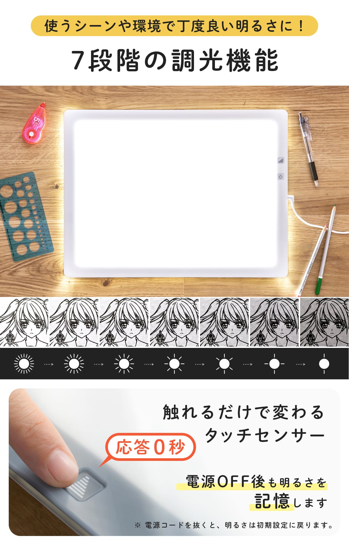 Trytec トレース台 B4 薄型LED トレビュアー B4-500 （ TREVIEWER 日本