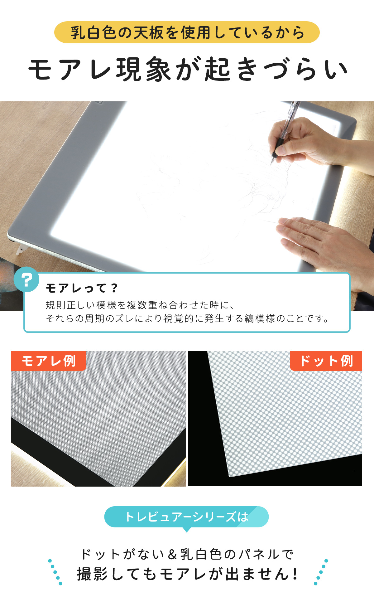 Trytec トレース台 A2 薄型LED トレビュアー グレー 保護シート付 A2