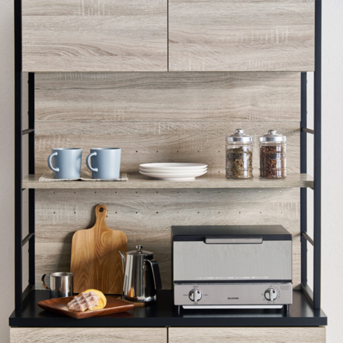 HAGiHARA（萩原） レンジラック 幅87cm ハイタイプ ヴィンテージ調