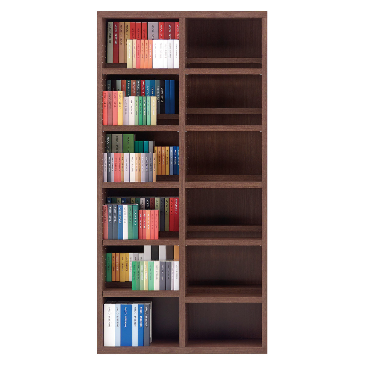 フナモコ（FUNAMOCO） 本棚 幅89.9cm 日本製 コミックシェルフ 6段