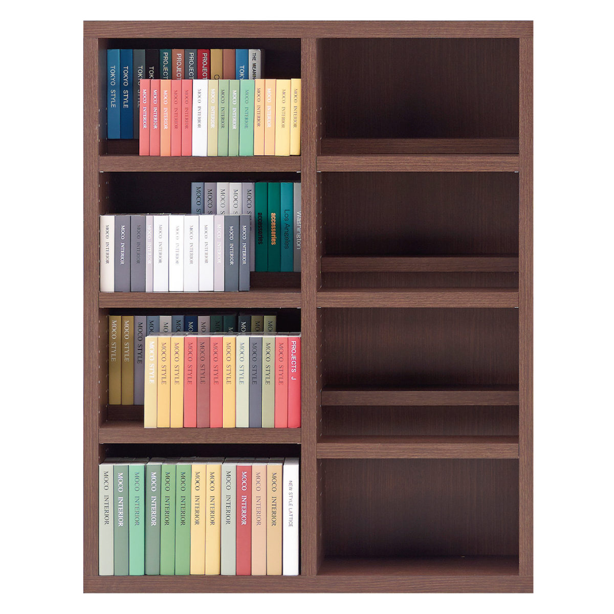 フナモコ（FUNAMOCO） 本棚 幅89.9cm 日本製 コミックシェルフ 4段