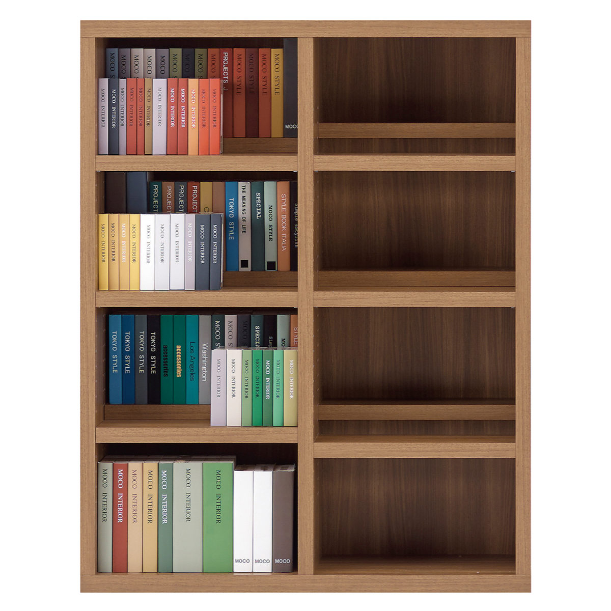 MOCO フナモコ　本棚　中古品 MOCO フナモコ 本棚 中古品 フナモコ スライド書棚 ハイタイプ 小型本