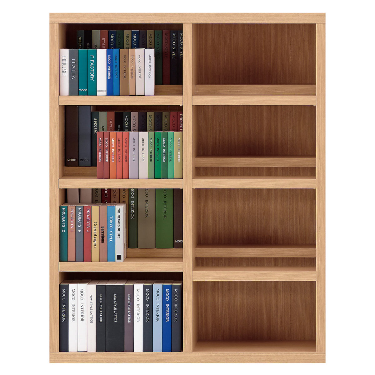 中古品】moco 本棚（美品） フナモコ（FUNAMOCO） コミックシェルフ 4