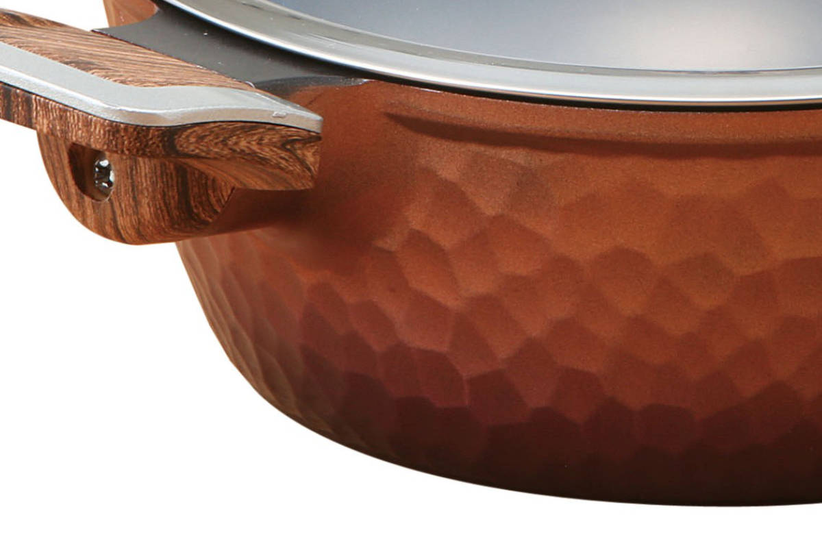 谷口金属工業 両手鍋 20cm IH対応 槌目鍋 （ ガス火対応 両手なべ 金属