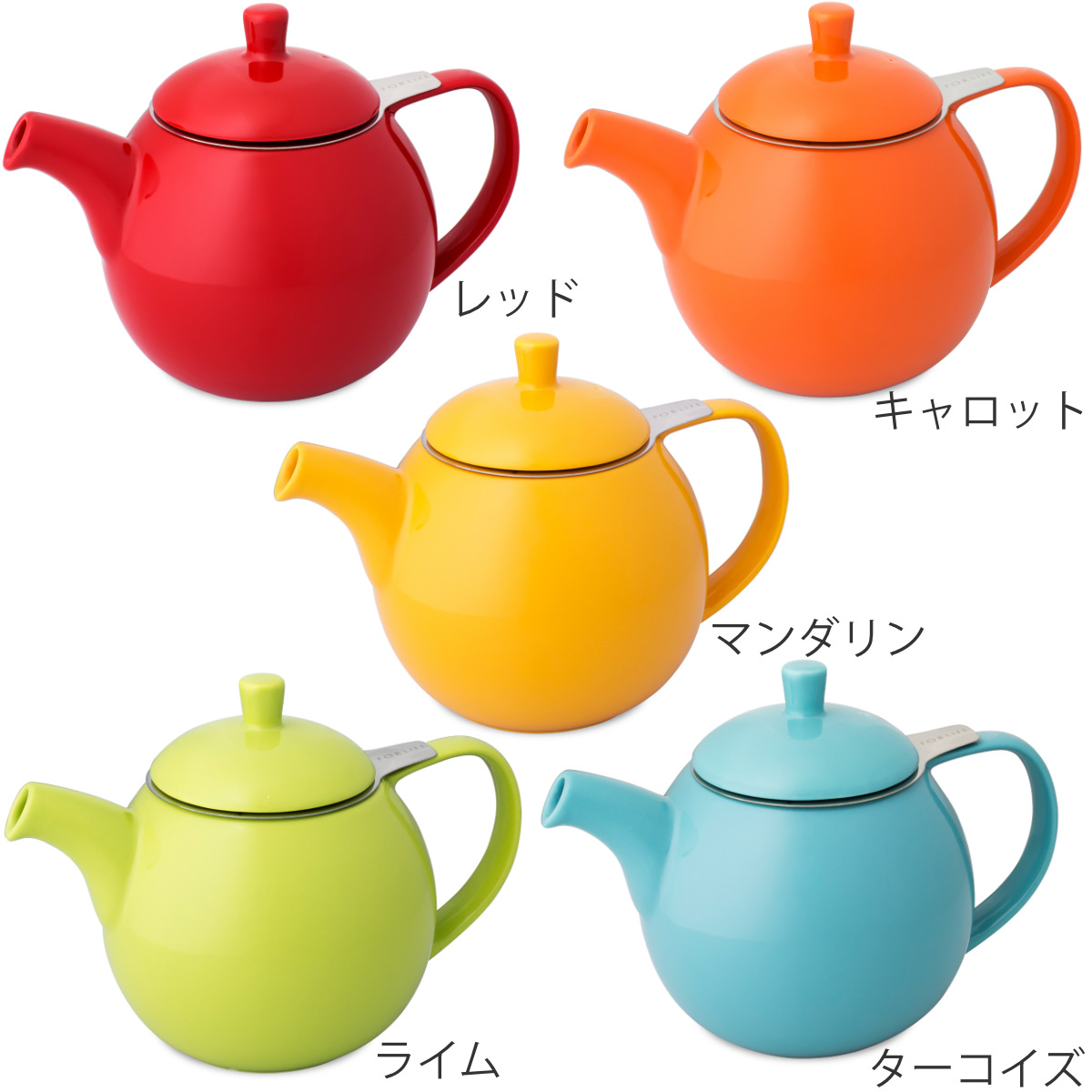 FORLIFE JAPAN ティーポット 710ml Curve カーヴ 陶器 （ 食洗機対応