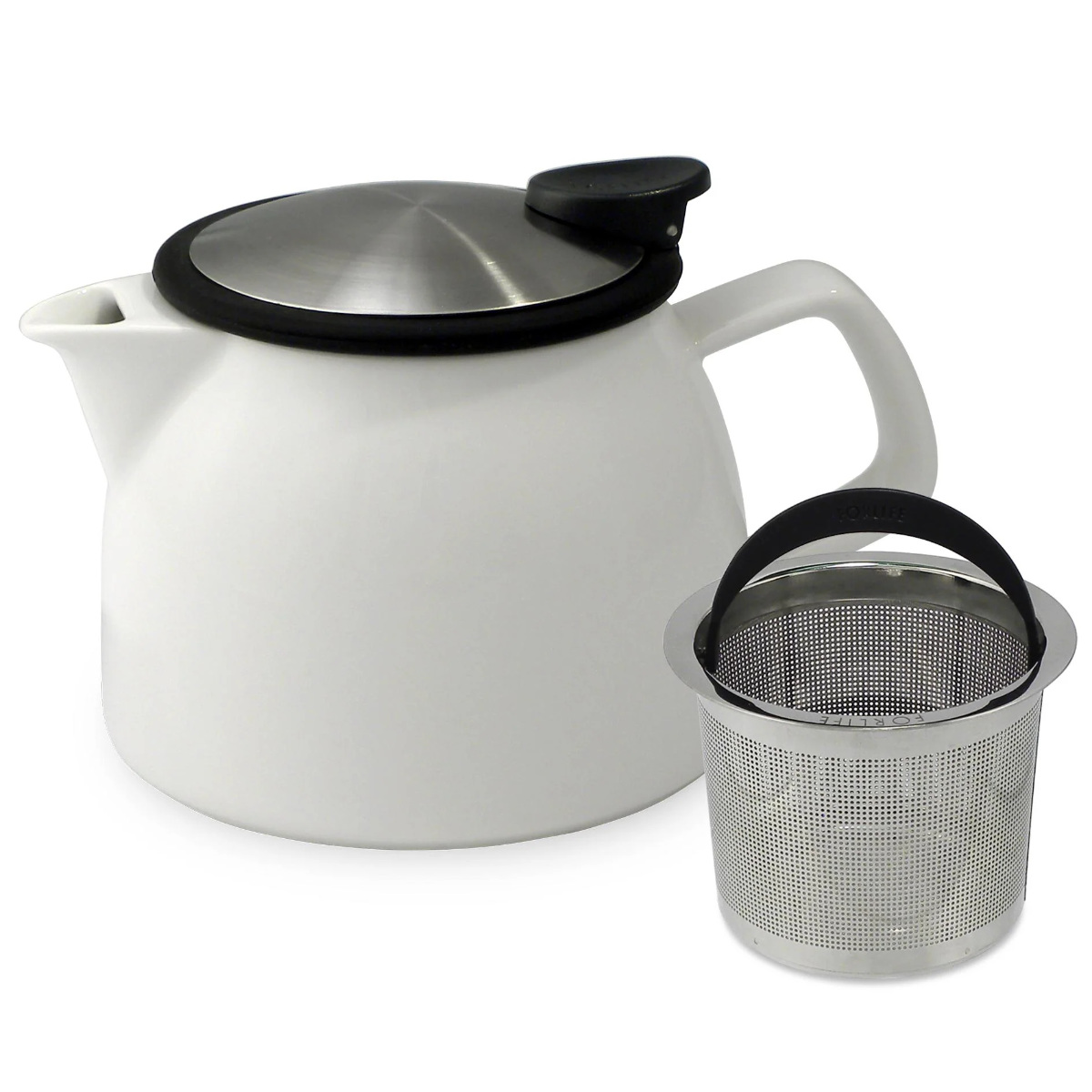 FORLIFE JAPAN ティーポット 470ml ベル 陶器 （ 食洗機対応 電子