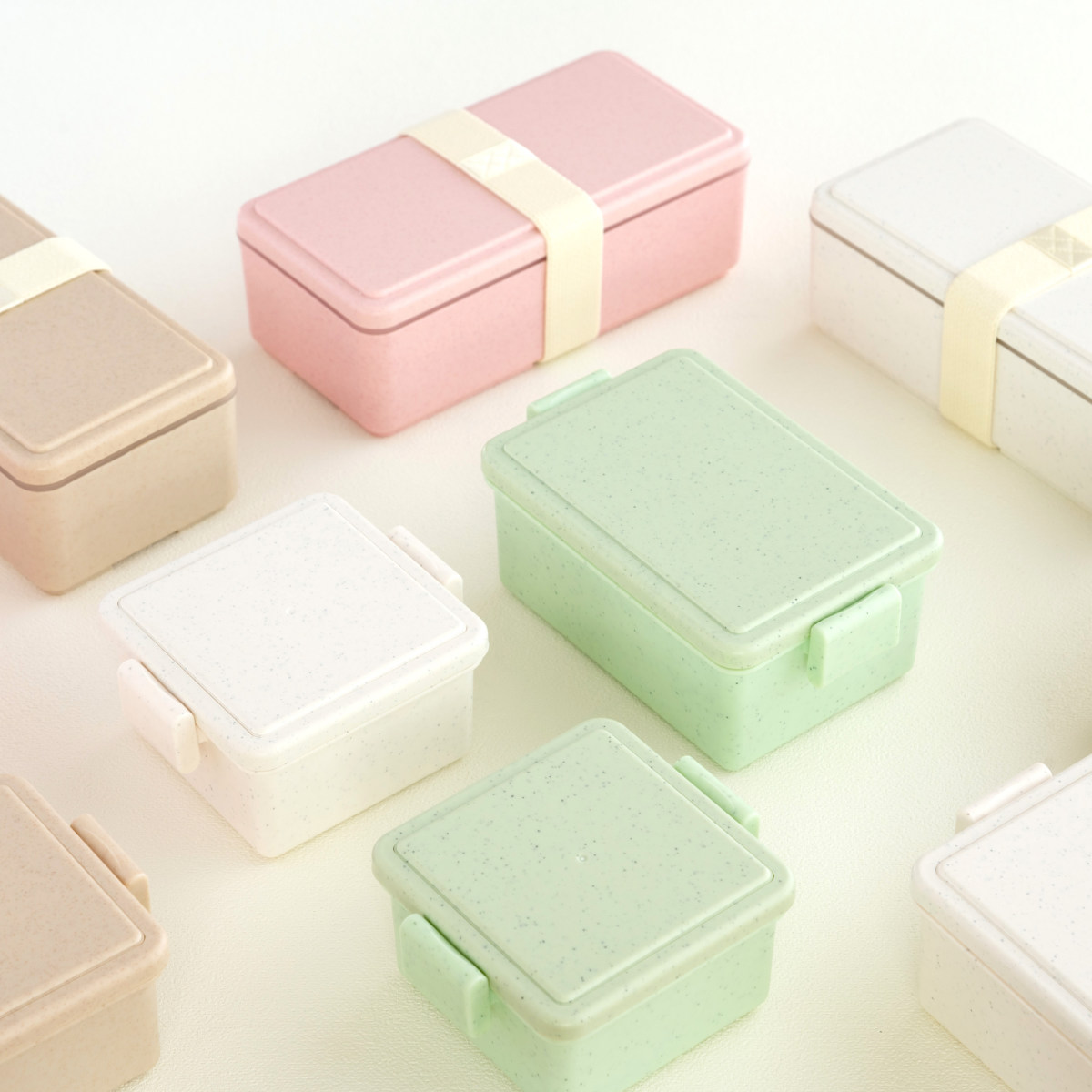 三好製作所 お弁当箱 GEL-COOL square M ジェラート 1段 400ml （ 弁当