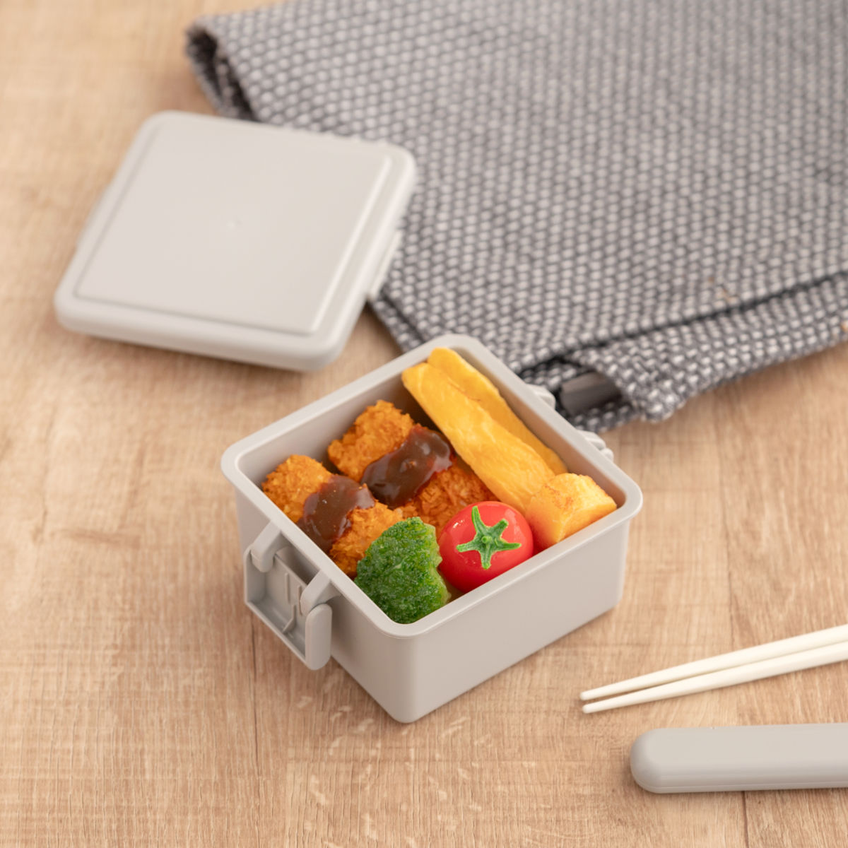 三好製作所 お弁当箱 GEL-COOL square S 1段 220ml （ 弁当箱 ランチ