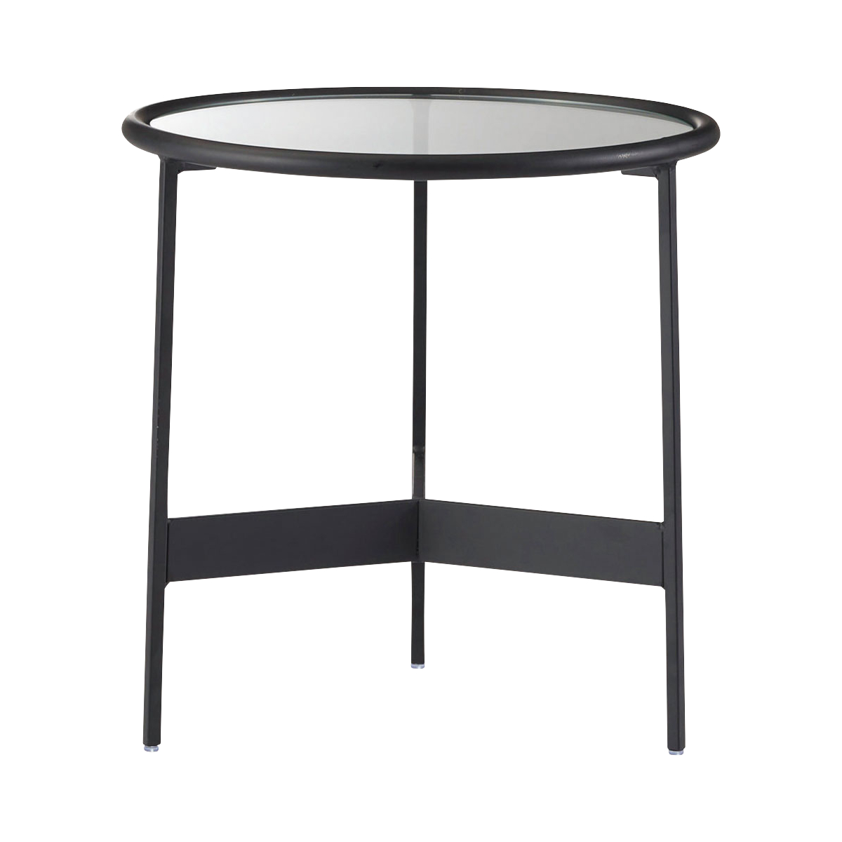 アビスタイル 円形 ガラス天板 サイドテーブル ローテーブル 東谷 ローテーブル 幅38cm 丸 ガラス （ リビング テーブル サイド
