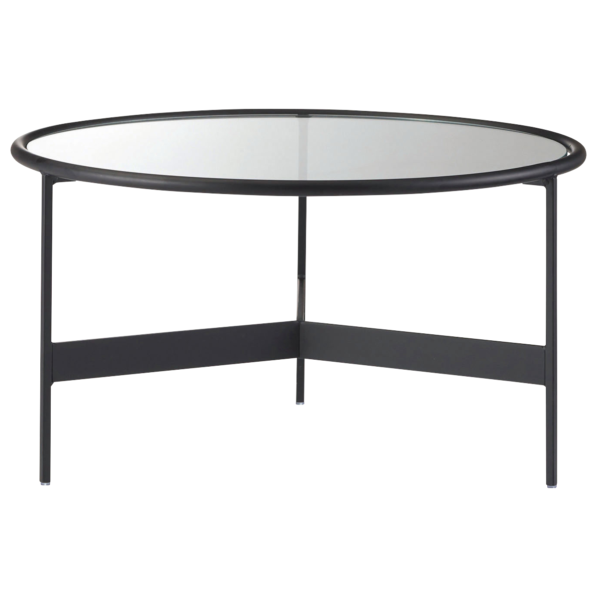 東谷 ローテーブル 幅60cm 丸 ガラス （ リビング テーブル ガラス