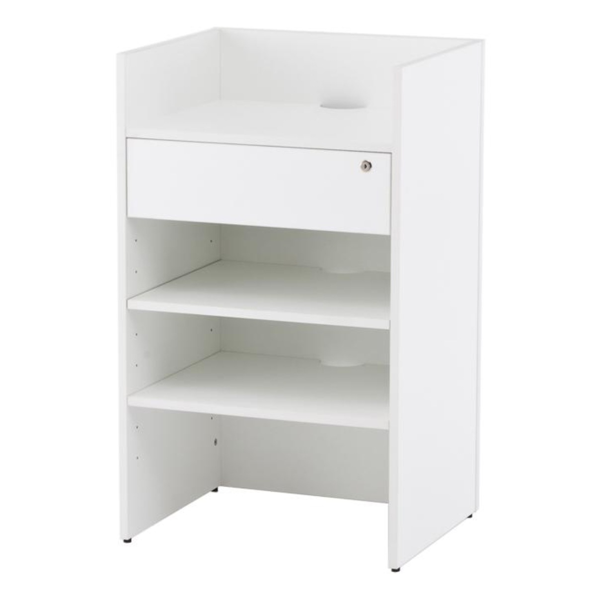 アール・エフ・ヤマカワ レジカウンター 幅60cm おしゃれ 鍵付き