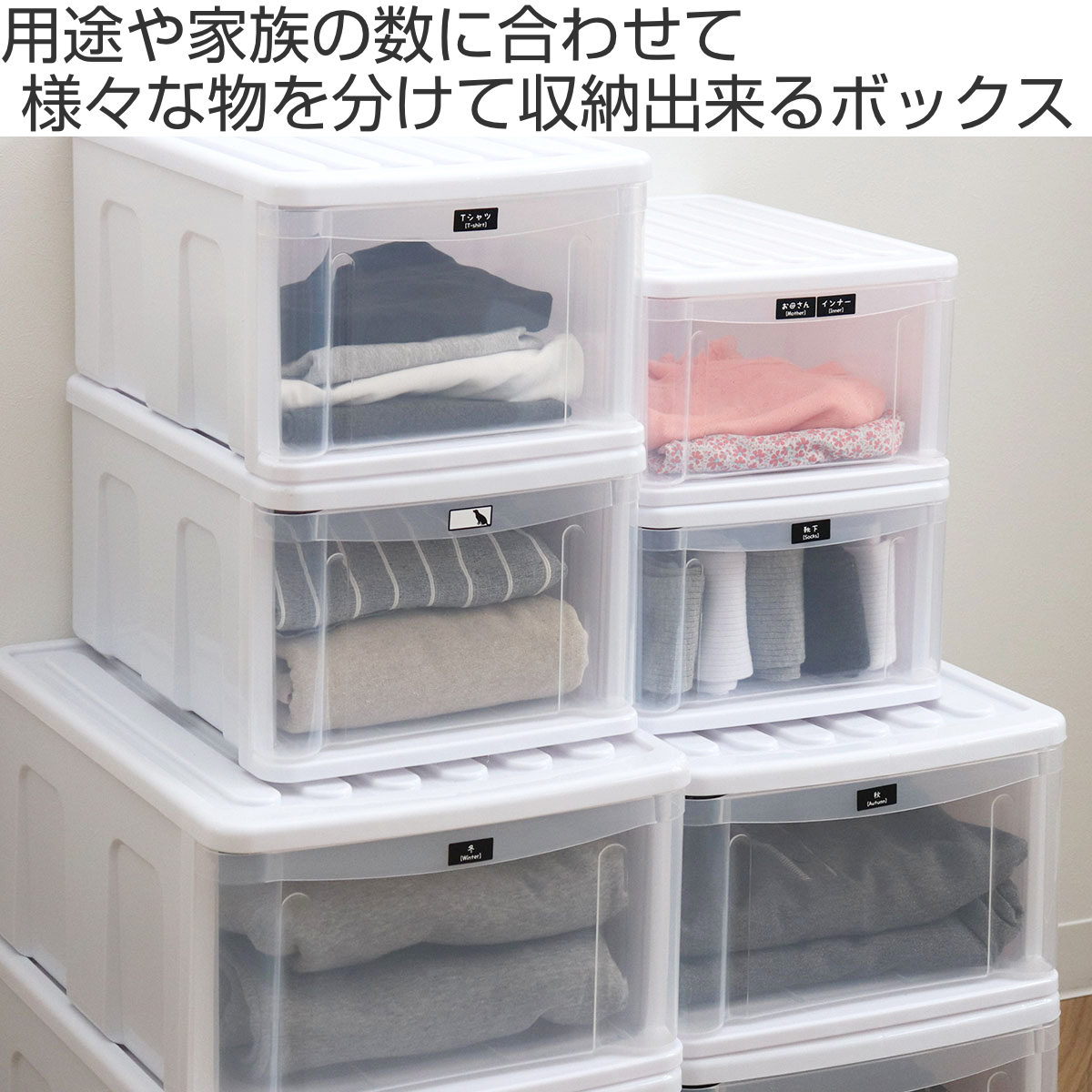 サンコープラスチック 収納ケース 3個セット シンクセルト A4−F W