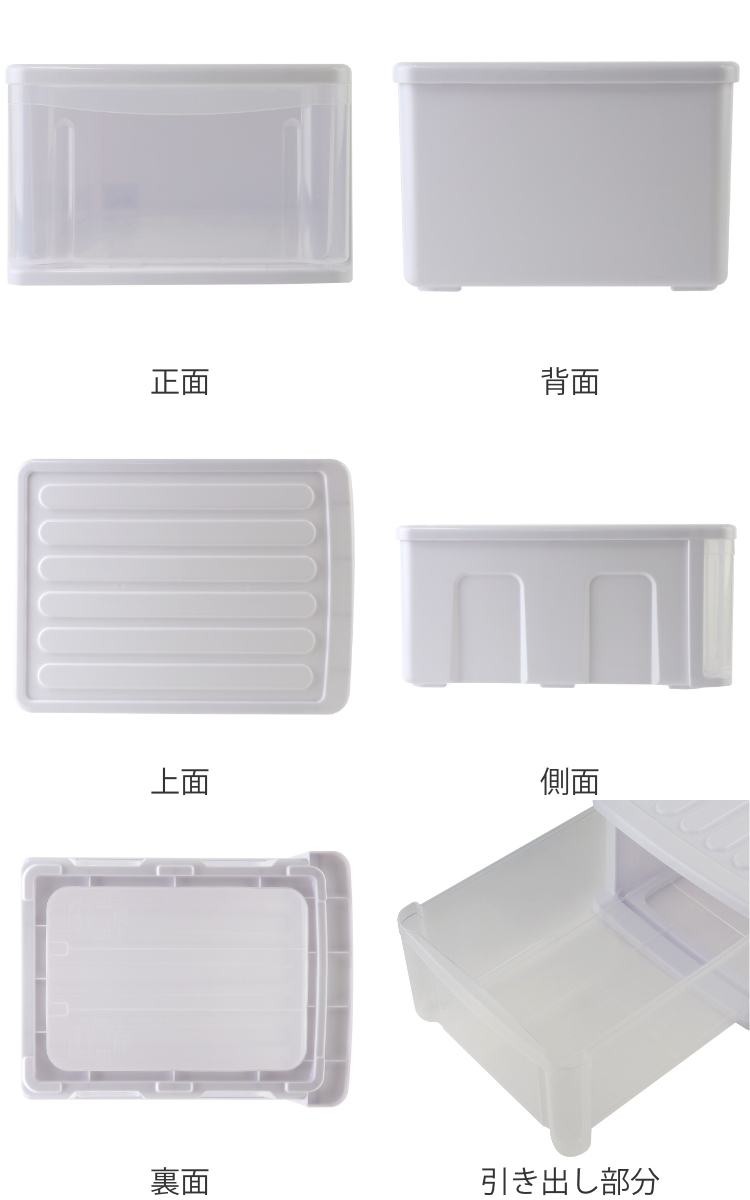 サンコープラスチック 収納ケース 3個セット シンクセルト A4−F W