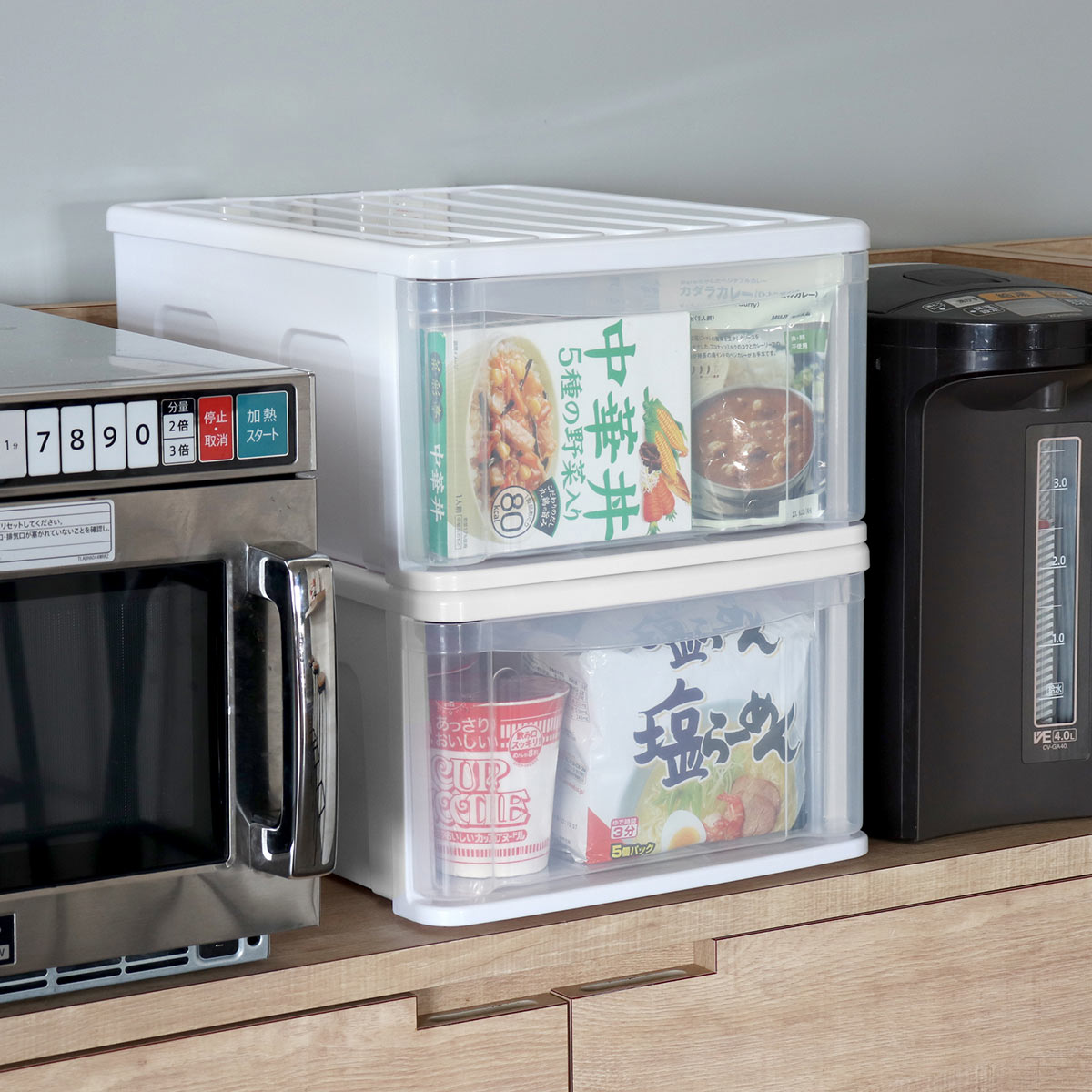 サンコープラスチック 収納ケース 3個セット シンクセルト B4−F W