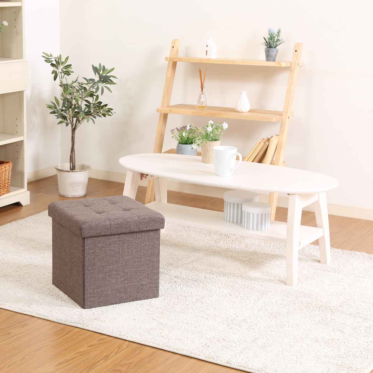 スツール 座面高30.5cm 収納 折りたたみ （ 座れる 椅子 いす ボックス