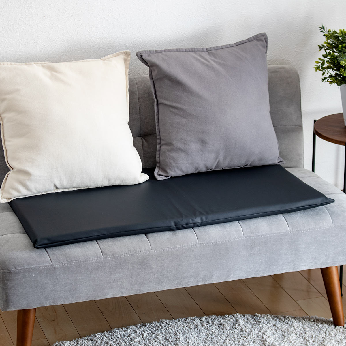 フェイクレザークッション 低反発ウレタン 45×90cm 日本製 （ チェア