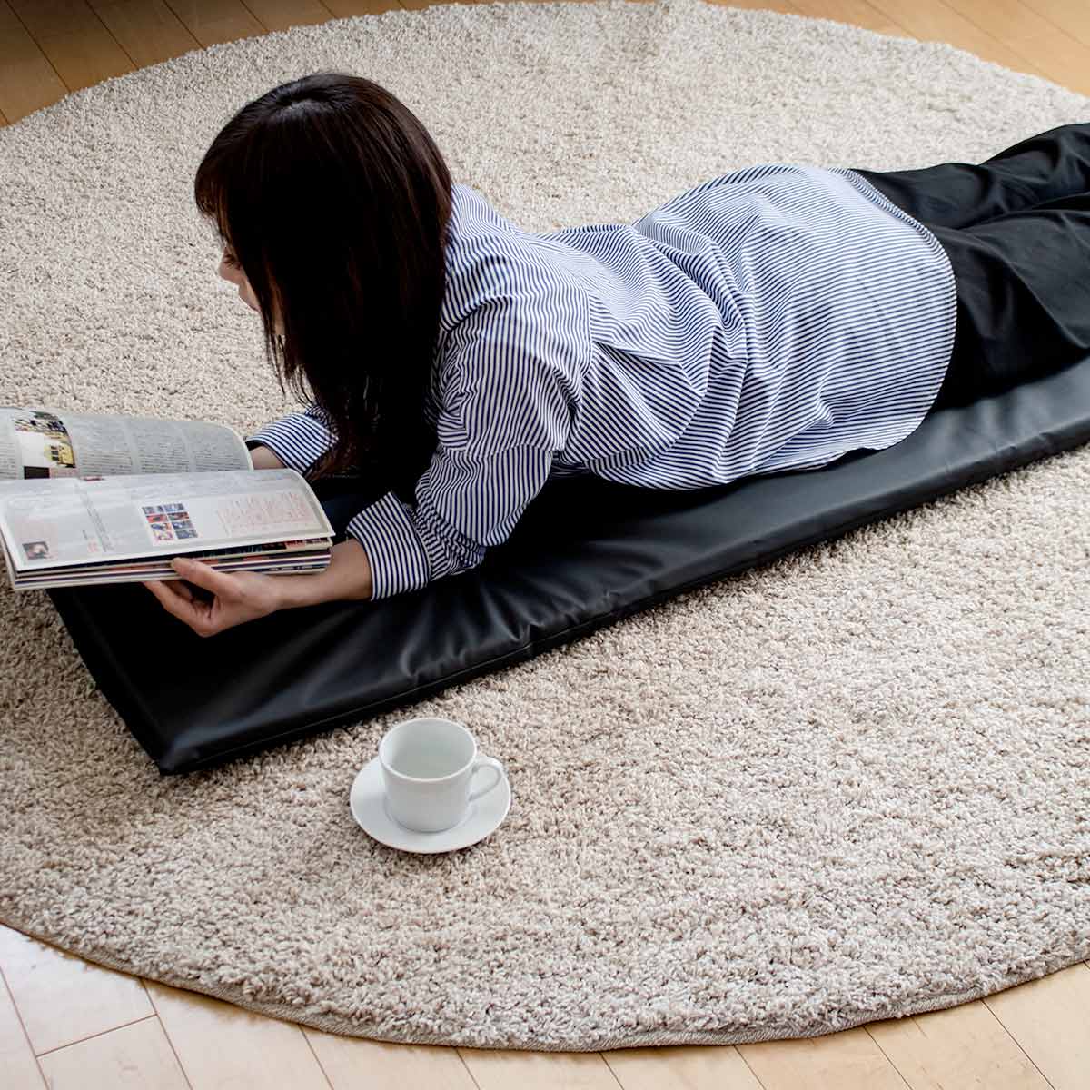 フェイクレザークッション 低反発ウレタン 45×135cm 日本製
