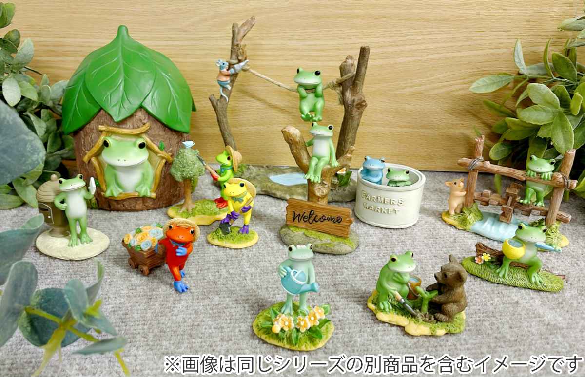 コポー 水車を踏むカエル カエル 置物 （ Copeau 置き物 コポタロウ