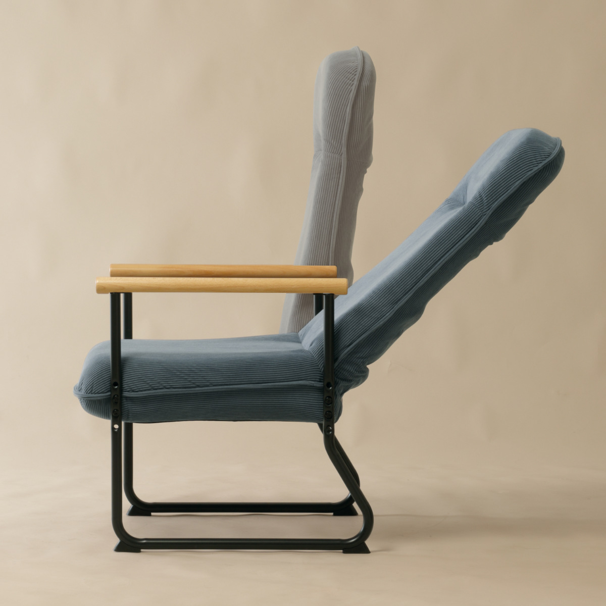 弘益 高座椅子 座面高37.5〜43.5cm リクライニング ハイバック