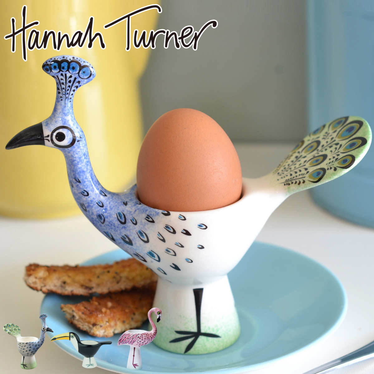 エッグカップ、セラミック d20 / 「ローズガーデン」 Hannah Turner（ハンナターナー） エッグカップ Hannah Turner Egg