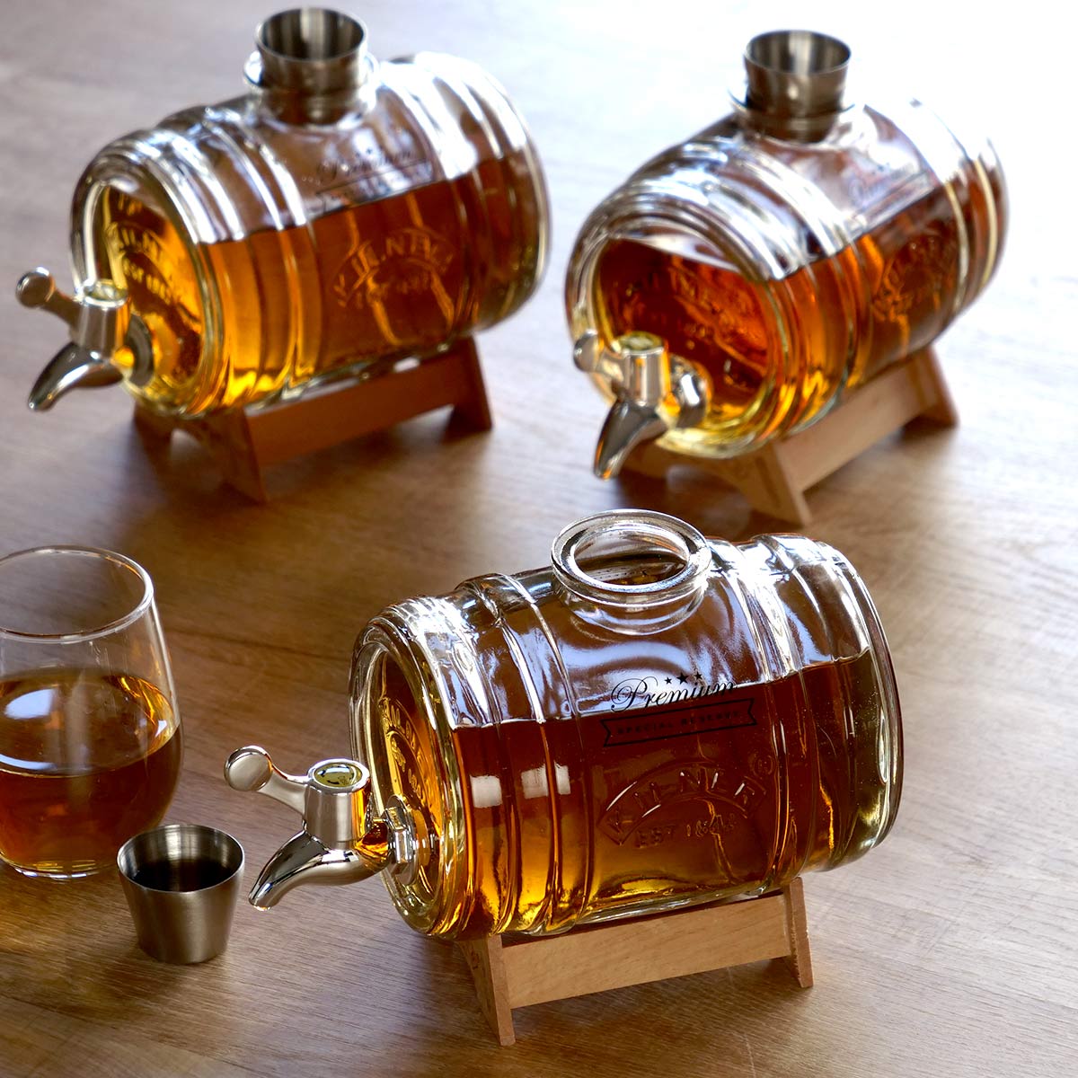★日月曜値下げ！Suntory ウイスキー樽型ディスペンサー［蛇口操作出来ます] KILNER（キルナー） ディスペンサー KILNER BARREL DISPENSER 1L