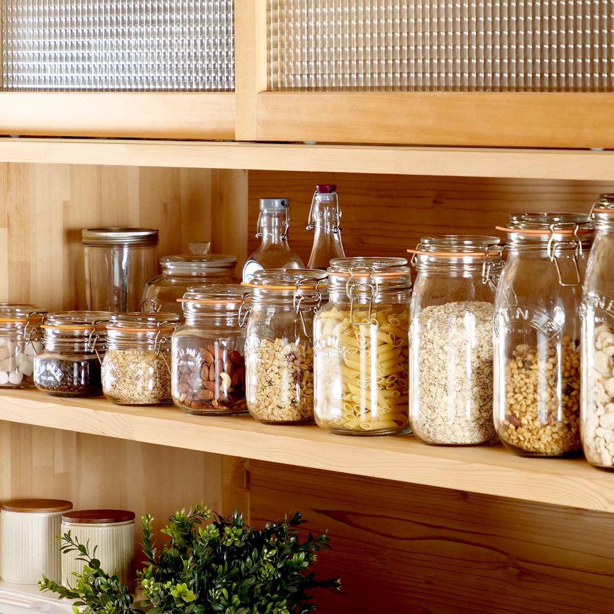 KILNER（キルナー） 保存容器 3個セット KILNER ROUND CLIPTOP JAR