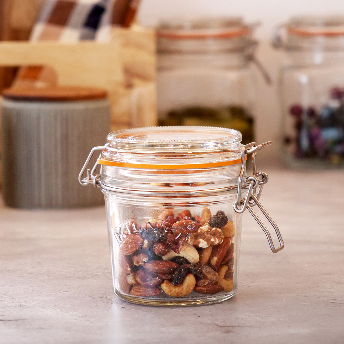 KILNER（キルナー） 保存容器 3個セット KILNER ROUND CLIPTOP JAR