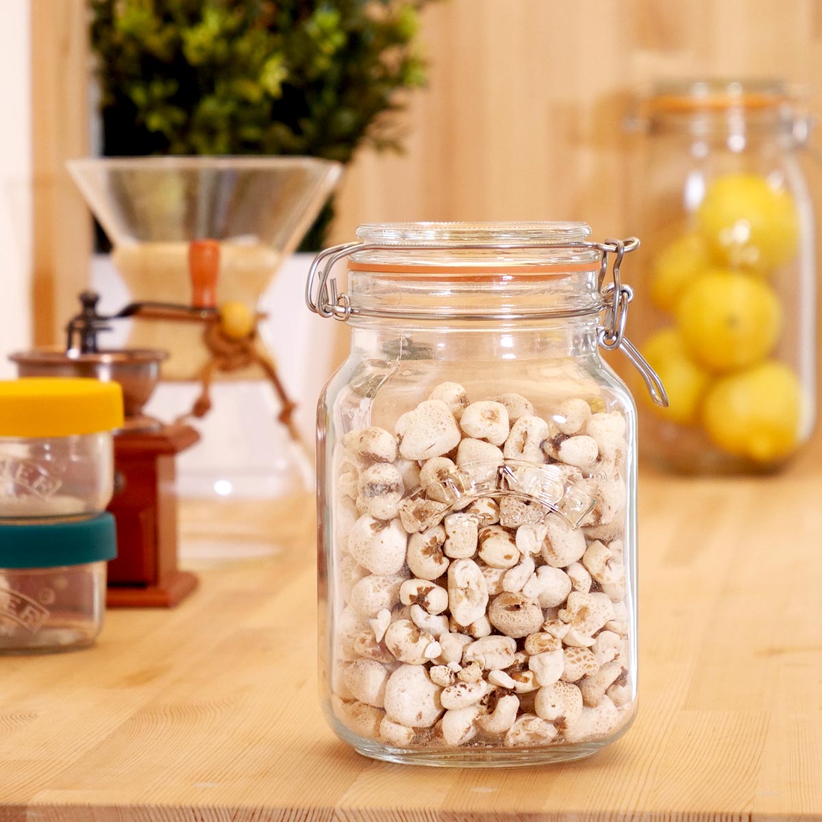 保存容器 KILNER SQUARE CLIPTOP JAR 1.5L （ キルナー クリップトップ