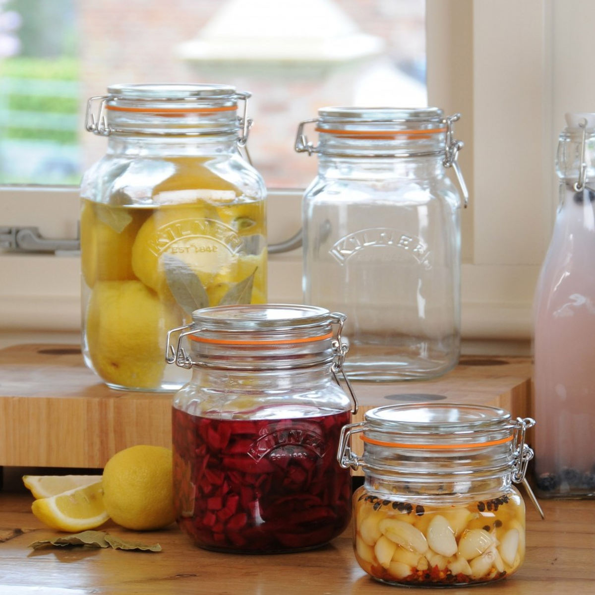 KILNER（キルナー） 保存容器 KILNER 1.5L Clip Top Square Jar