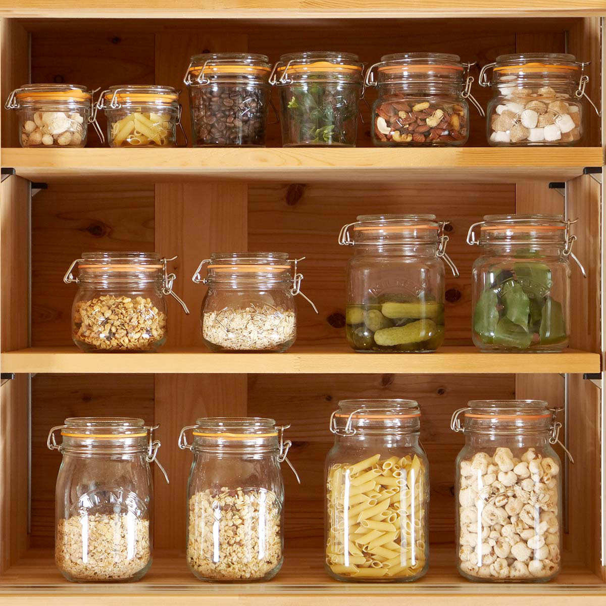 KILNER（キルナー） 保存容器 KILNER 1.5L Clip Top Square Jar