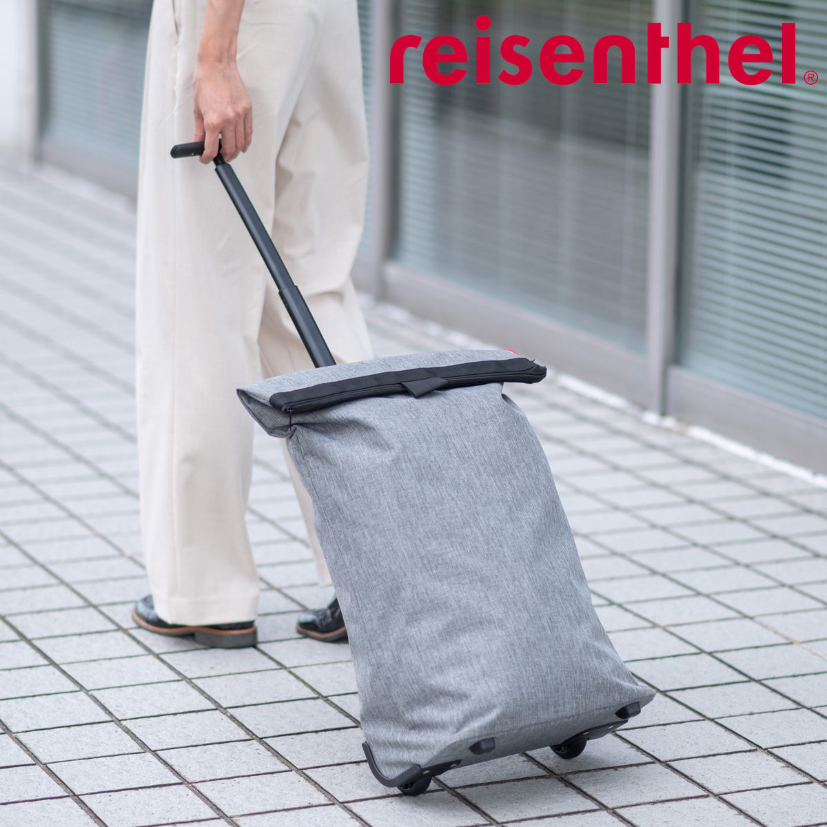 ショッピングカート ライゼンタール reisenthel TROLLEY M FRAME TWIST SILVER （ トローリーM フレーム 買い物カート 43L 大容量 キャリーカート 2輪 ）