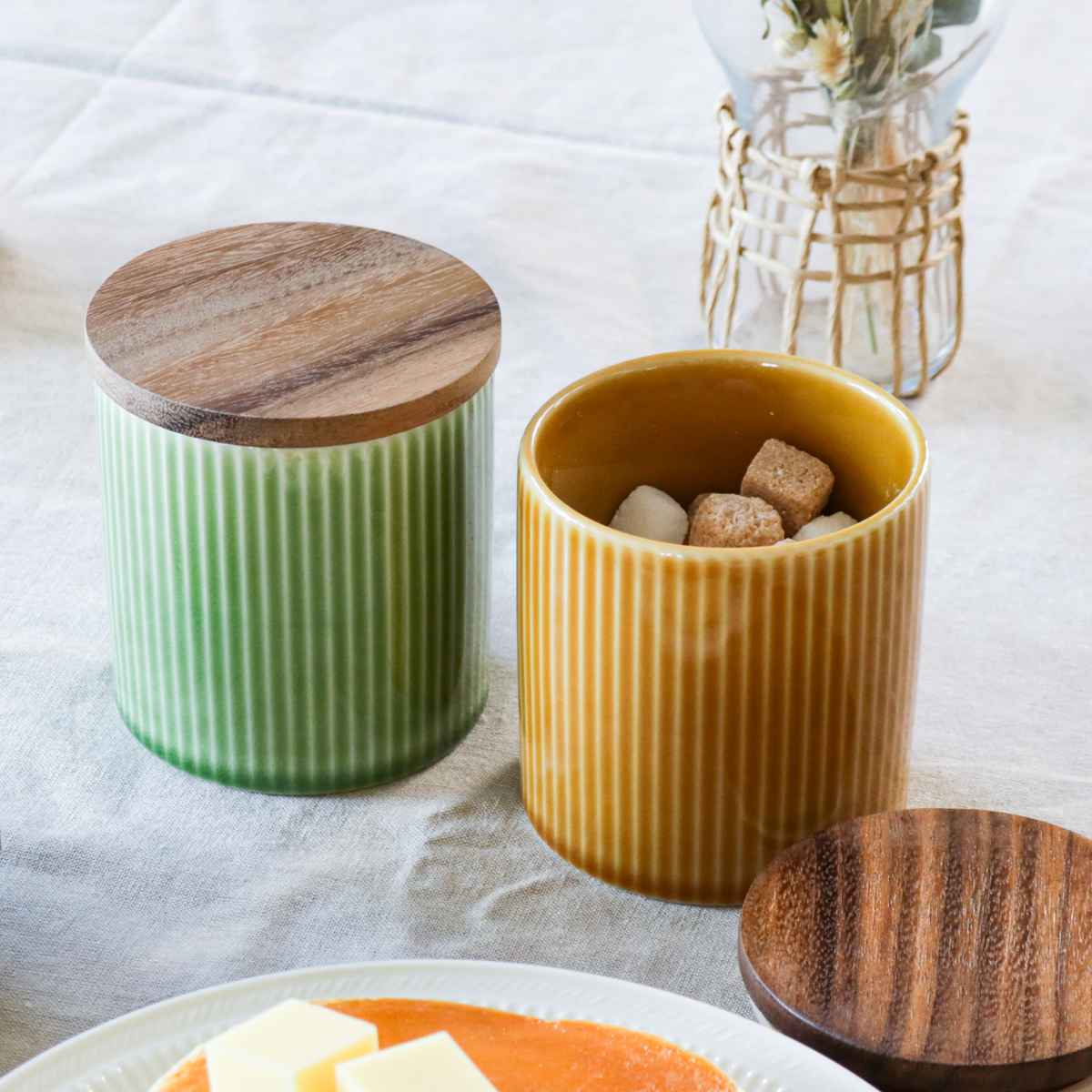 ViV（ヴィヴ） 保存容器 370ml シェノンキャニスター （ ヴィヴ 陶磁器