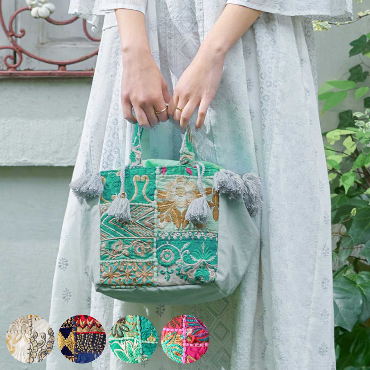 トートバッグ カンバディアパッチ 巾着 レディース （ カンバディア