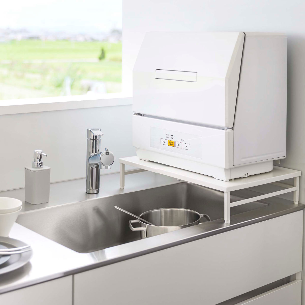 Plate(山崎実業) 山崎実業 plate シンクに渡せる 食洗機ラック